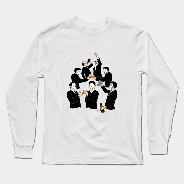 Anonymous Alcoholics Long Sleeve T-Shirt by tomburns